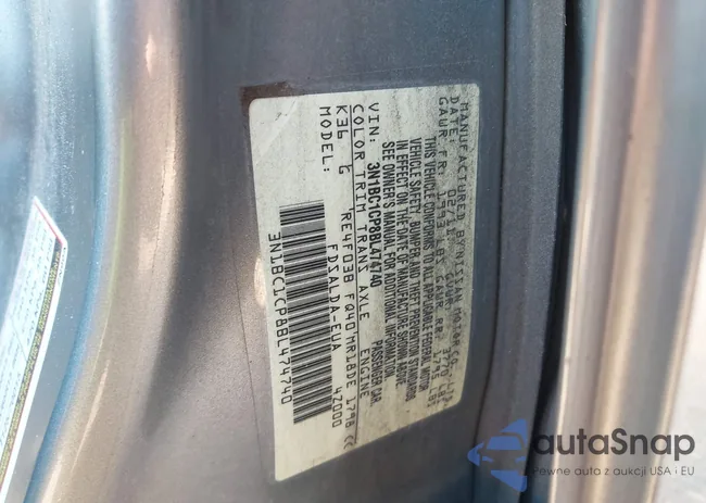 3N1BC1CP8BL474740: 42841139