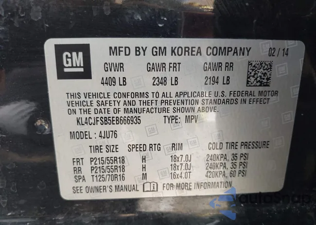 KL4CJFSB5EB666935: 42841198