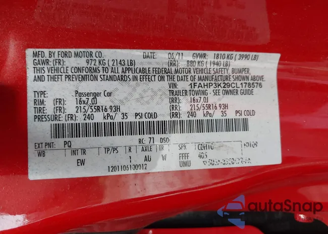 1FAHP3K29CL178576: 42841215