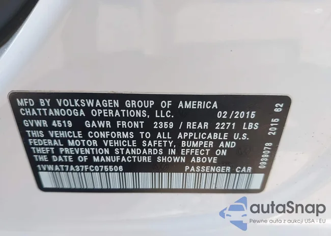 1VWAT7A37FC075506: 42841921