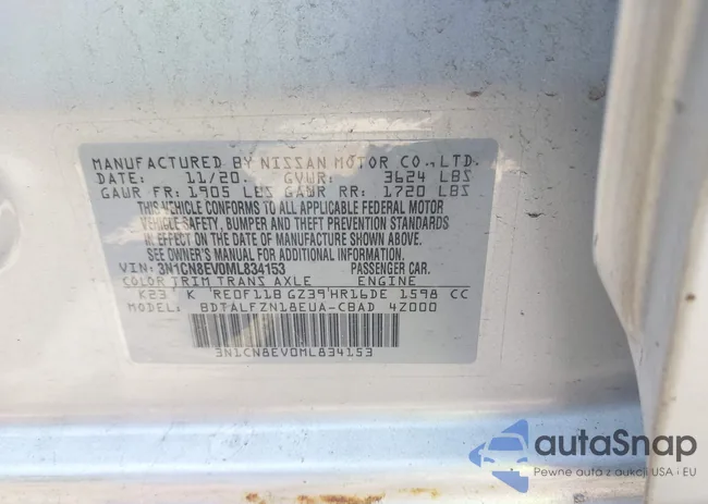 3N1CN8EV0ML834153: 42841959