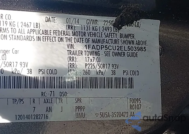 1FADP5CU2EL503985: 42842128