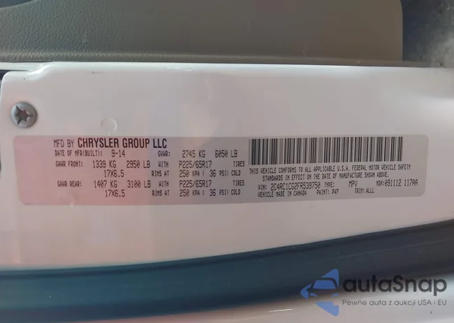 2C4RC1CG2FR539750: 42842135