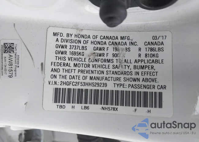 2HGFC2F53HH529239: 42842154