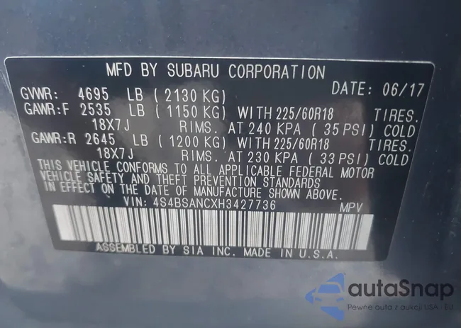 4S4BSANCXH3427736: 42842310