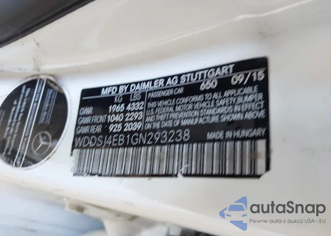 WDDSJ4EB1GN293238: 42841455