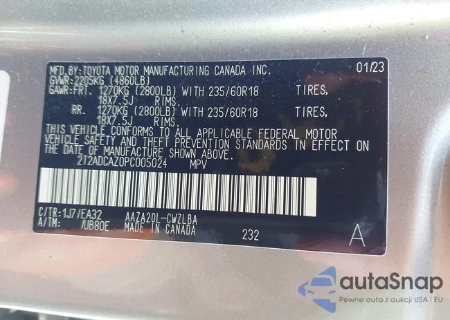 2T2ADCAZ0PC005024: 42841637