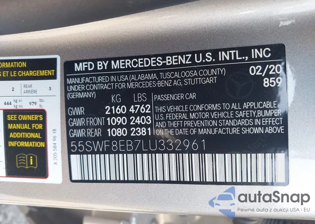 55SWF8EB7LU332961: 42841652