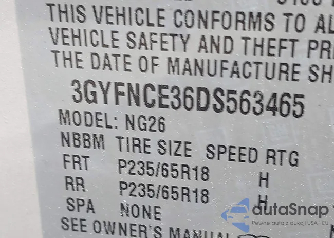 3GYFNCE36DS563465: 42842859
