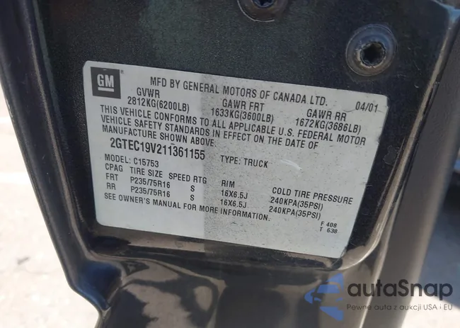 2GTEC19V211361155: 42843044