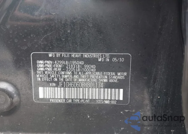 JF1GH6D60BH801174: 42843182