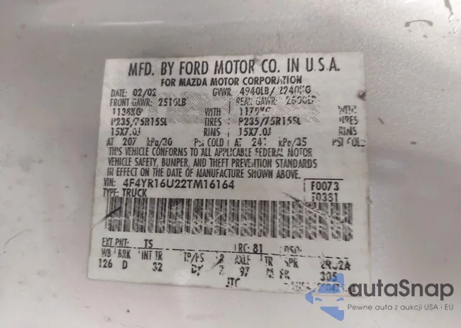 4F4YR16U22TM16164: 42843218