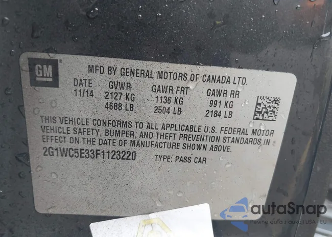 2G1WC5E33F1123220: 42843966