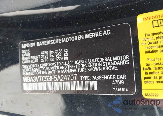 WBA3V7C53F5A24707: 42843461