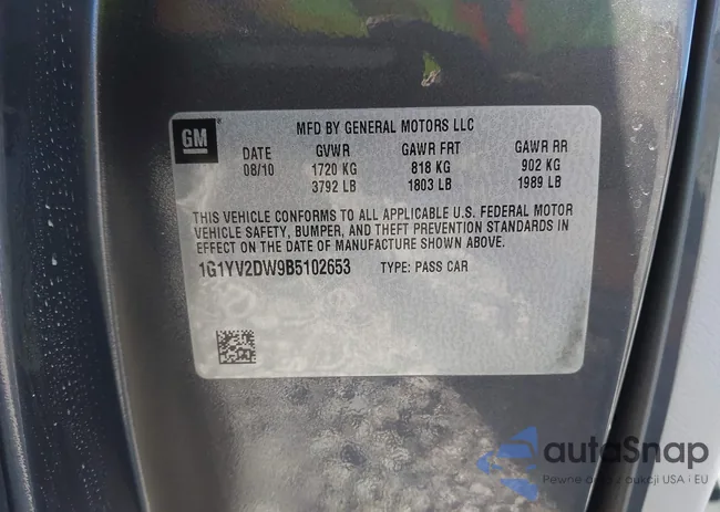 1G1YV2DW9B5102653: 42844925