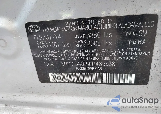 5NPDH4AE5EH485838: 42845056