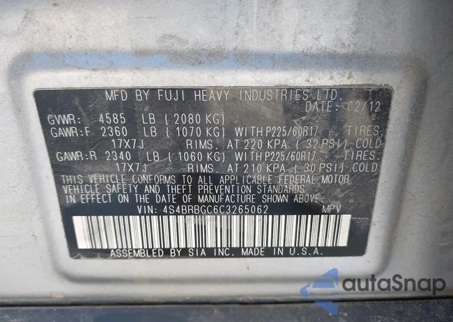 4S4BRBGC6C3265062: 42845170