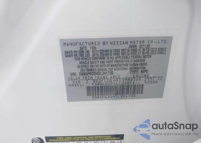 3N8AP6DD4SL341735: 42845241