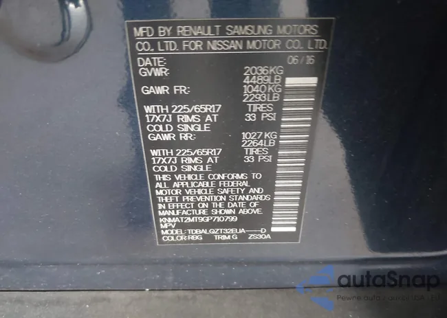 KNMAT2MT9GP710799: 42844558