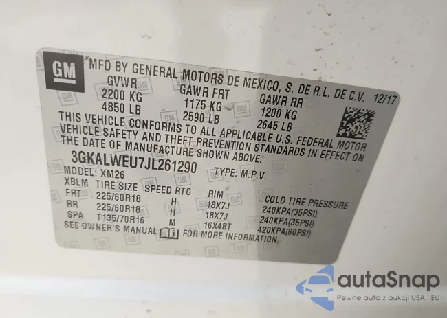 3GKALWEU7JL261290: 42844823