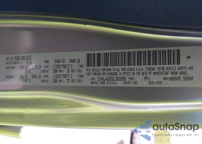 1C4BJWDG2GL283588: 42845861