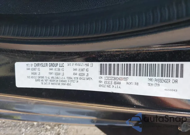 1C3CDZCB0DN680997: 42845870