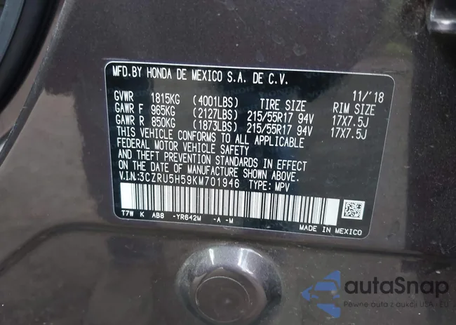 3CZRU5H59KM701946: 42846019