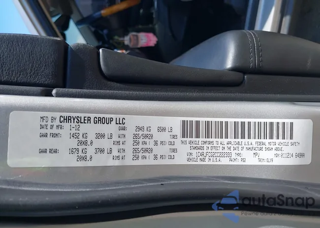 1C4RJFCG2CC222333: 42846026