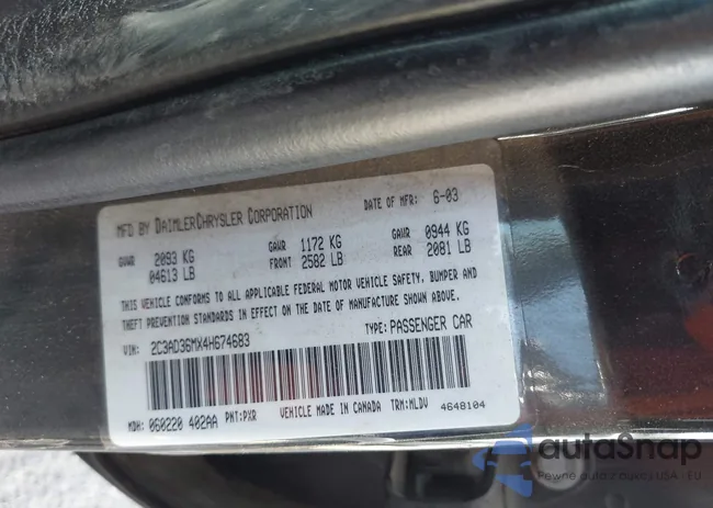 2C3AD36MX4H674683: 42846159