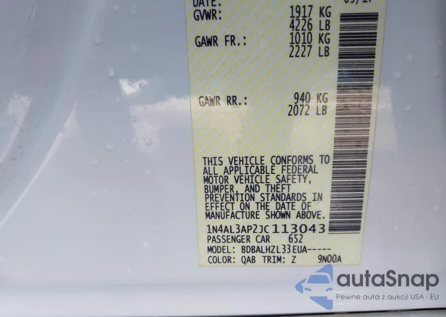 1N4AL3AP2JC113043: 42846236