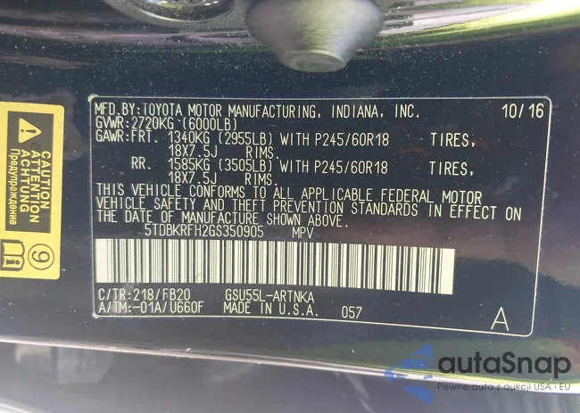 5TDBKRFH2GS350905: 42846361