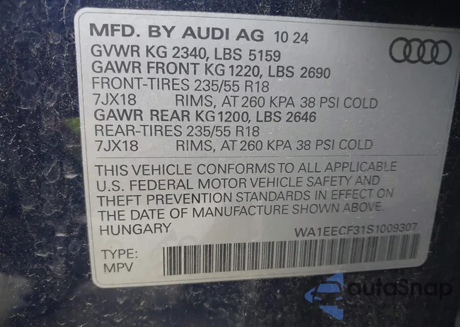 WA1EECF31S1009307: 42845595