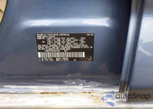 JTMBF33V095001505: 42845648