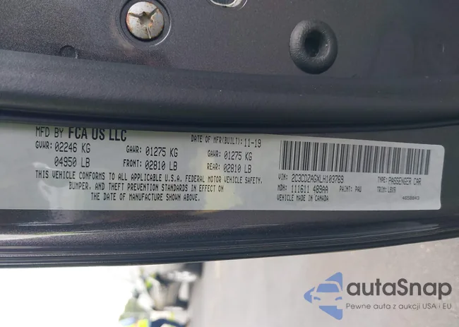 2C3CDZAGXLH103769: 42846853