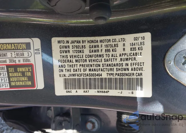 JHMFA3F23AS003464: 42846879