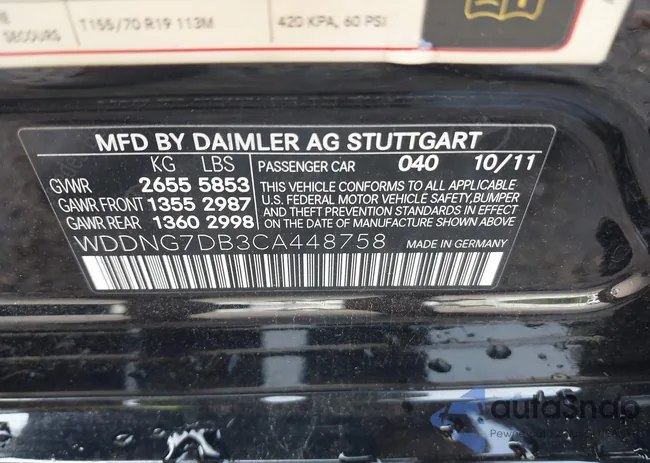 WDDNG7DB3CA448758: 42847038