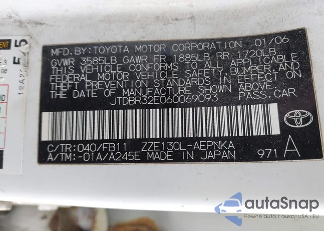 JTDBR32E060069093: 42847219