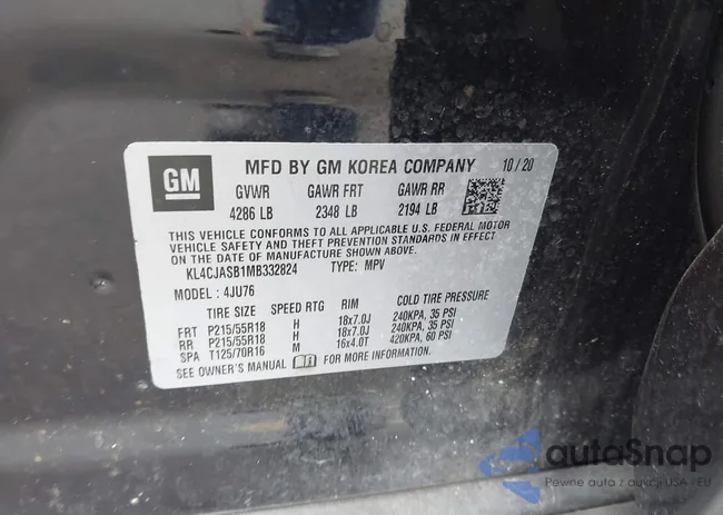 KL4CJASB1MB332824: 42847224