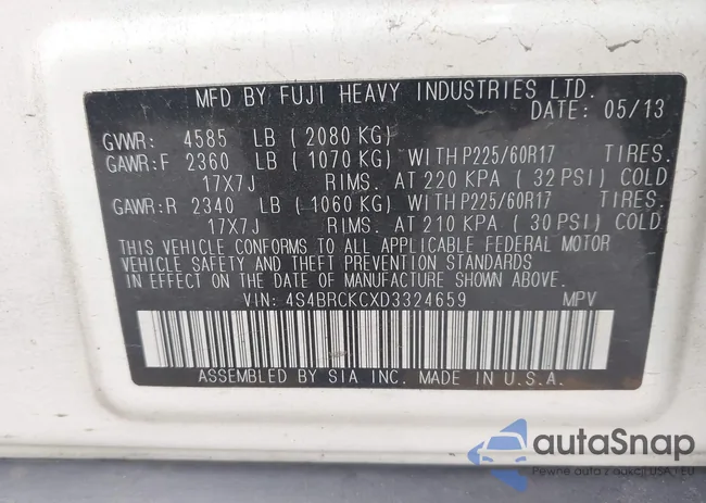 4S4BRCKCXD3324659: 42846690