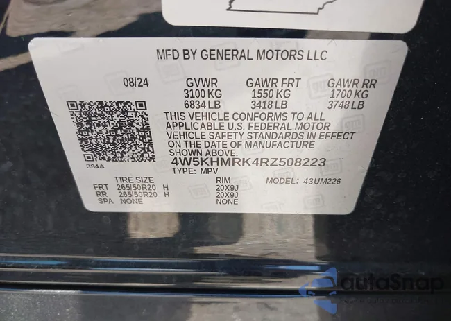 4W5KHMRK4RZ508223: 42848415