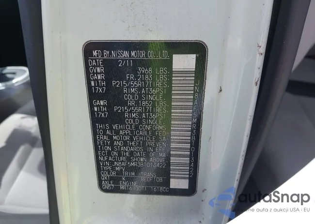 JN8AF5MR3BT013422: 42848880