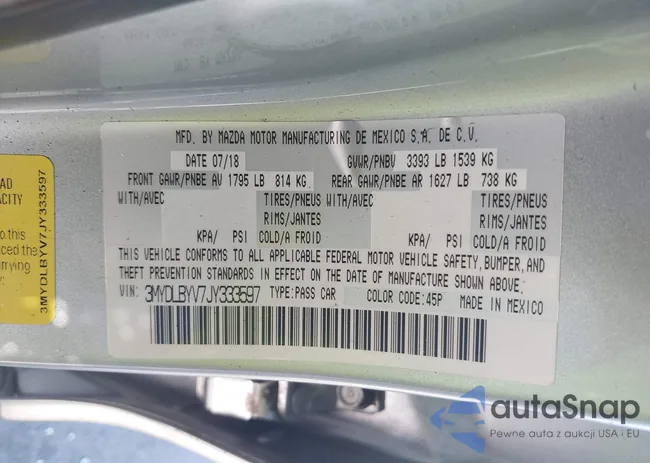 3MYDLBYV7JY333597: 42849127