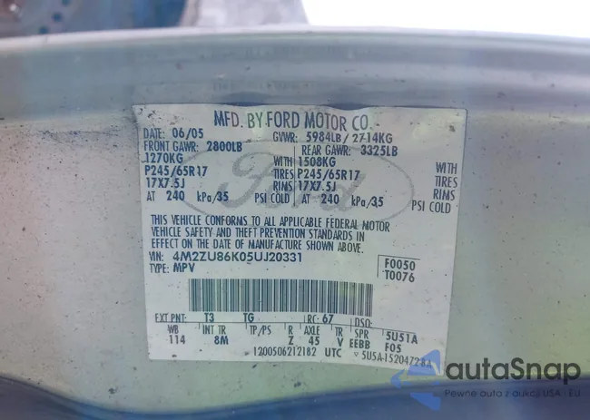 4M2ZU86K05UJ20331: 42849267