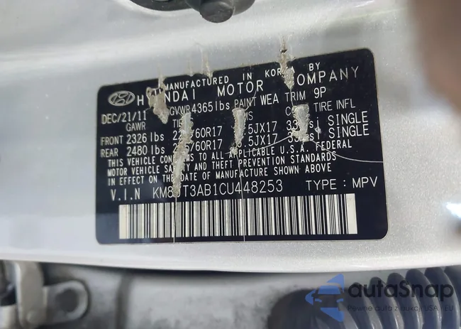 KM8JT3AB1CU448253: 42849321