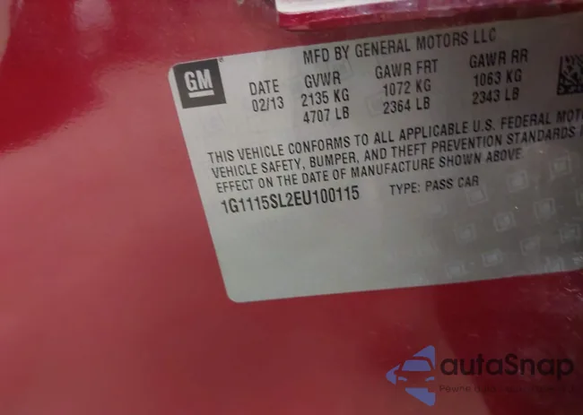 1G1115SL2EU100115: 42849348