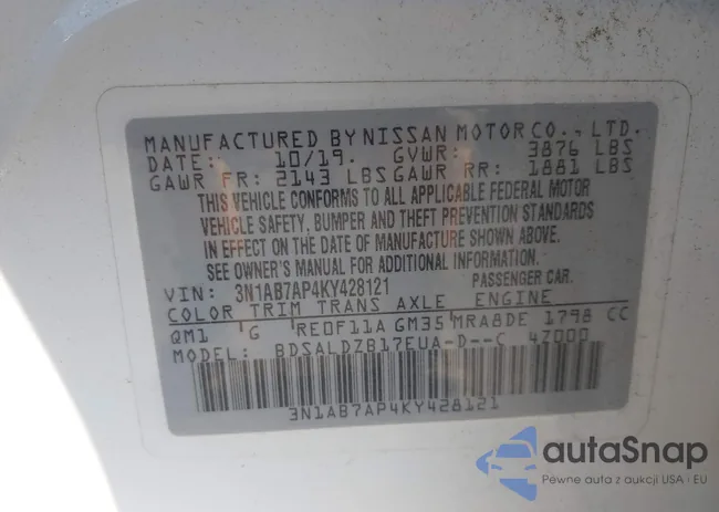 3N1AB7AP4KY428121: 42849415