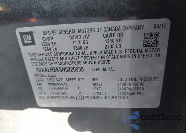 2GKALREK3H6328935: 42848705