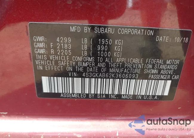 4S3GKAB62K3606093: 42850069