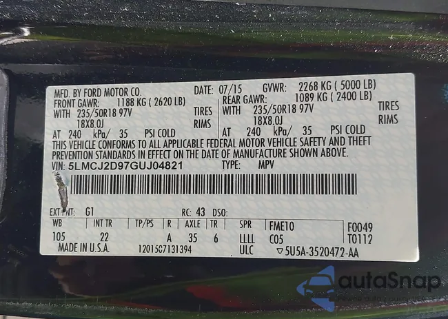 5LMCJ2D97GUJ04821: 42850144