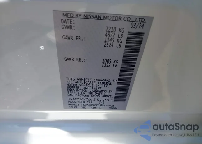 1N4CZ1CV7SC557205: 42850208